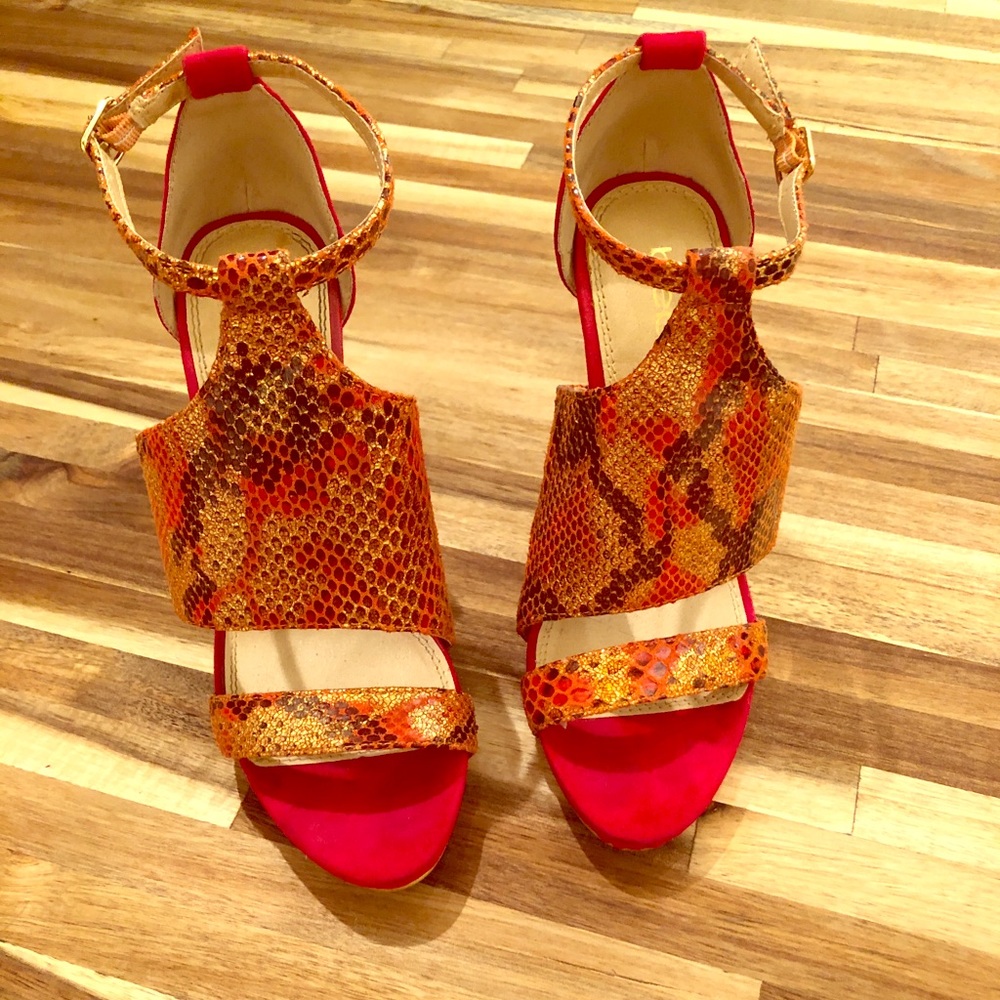 Bebe Red Hot Heels